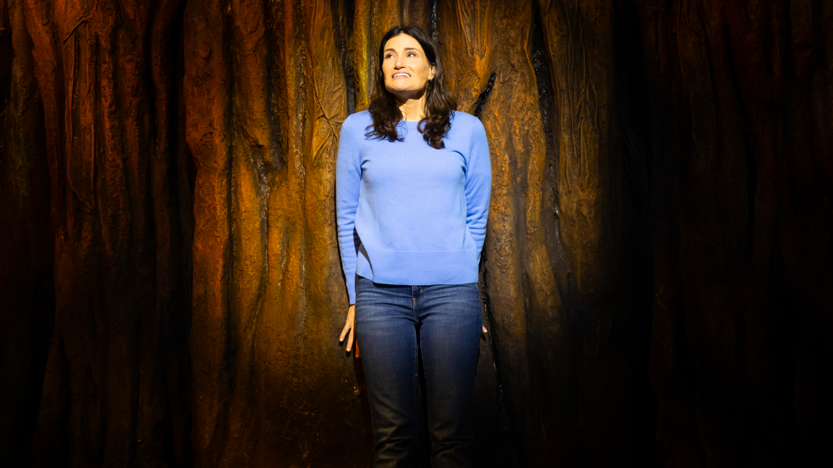 Idina Menzel in La Jolla Playhouse’s world-premiere production of REDWOOD; photo by Rich Soublet - 7/24